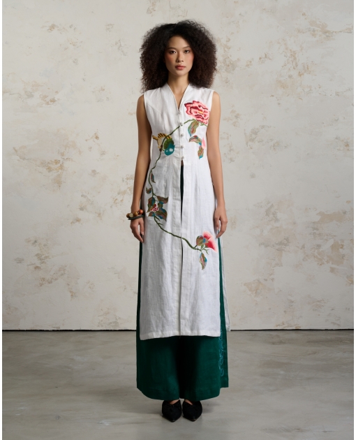 Xuân Xanh - Linen Modernized Áo Dài