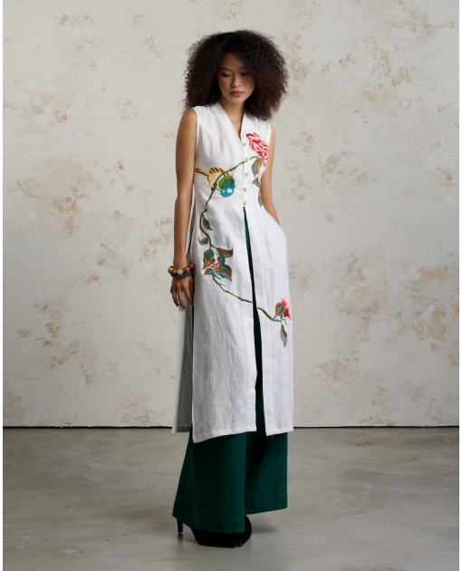 Xuân Xanh - Linen Modernized Áo Dài