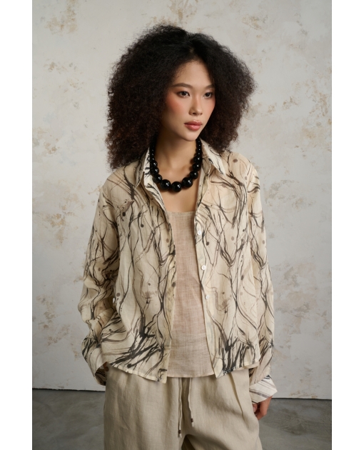 Bụi - Tie-back button up